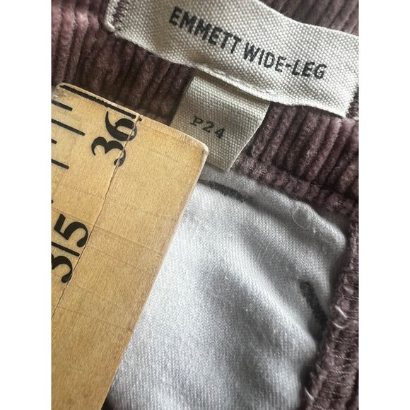 Madewell The Emmett Wide Leg Full Corduroy Pants Petite 24 - Picture 6 of 11